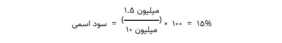 مثال محاسبه سود اسمی